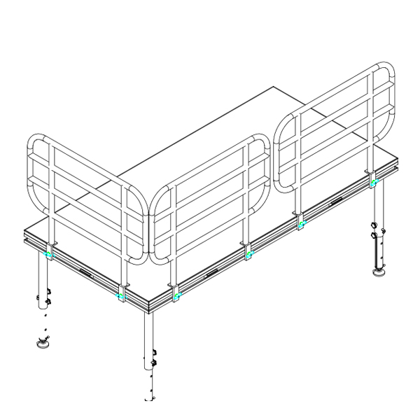 Supply Portable Stage Stair Railing