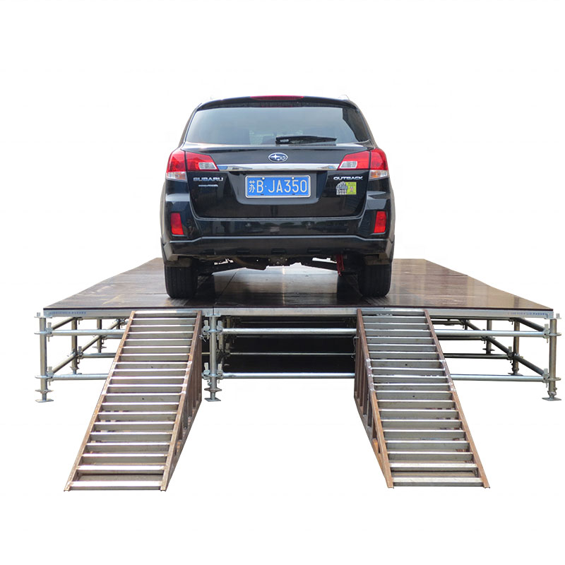 Heavy duty steel scaffold stage car show