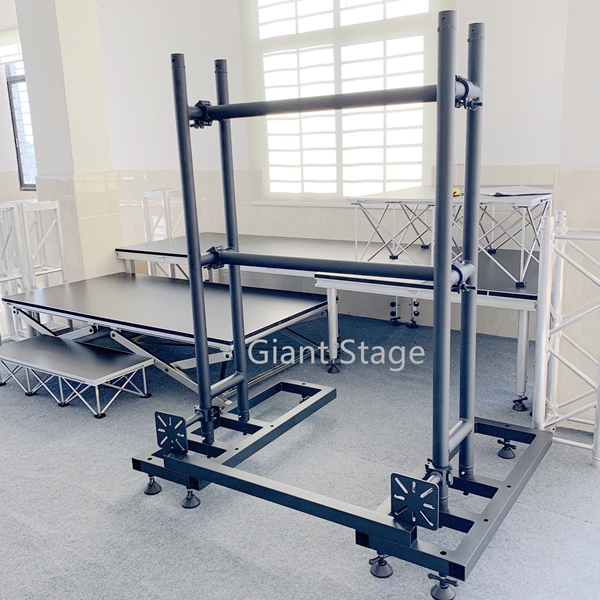 Giant Stage Video Wall LCD Monitor LED Screen Ground Support Stand On Sale