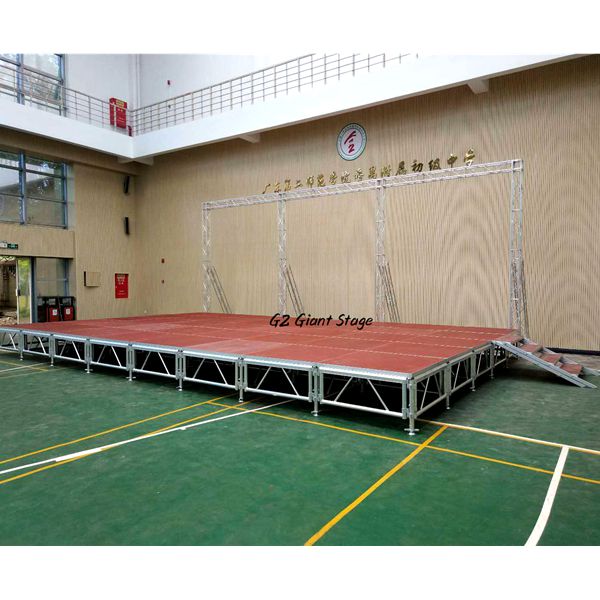 Music Stage Platform Adjustable Legs Outdoor Aluminum Stage Frame Concert Stage