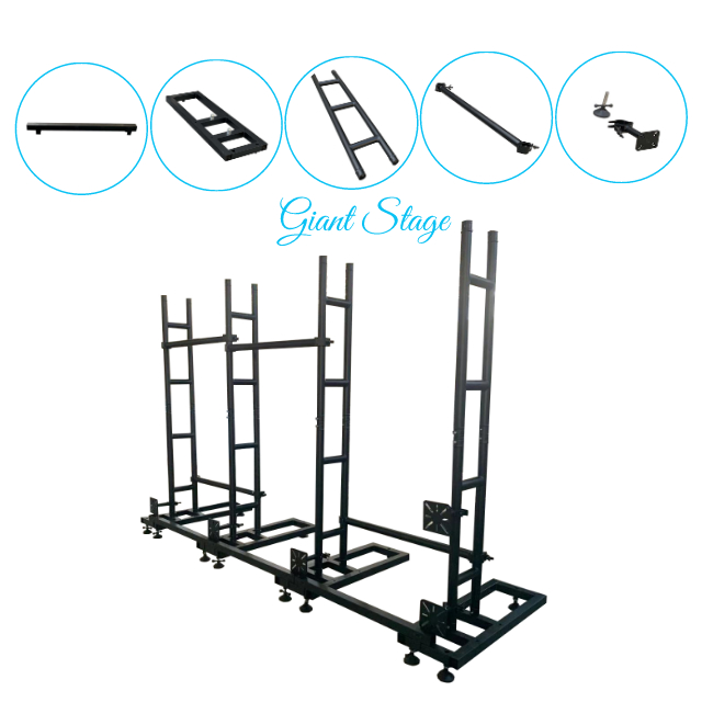 LED Stack System LCD screen Ground support stand