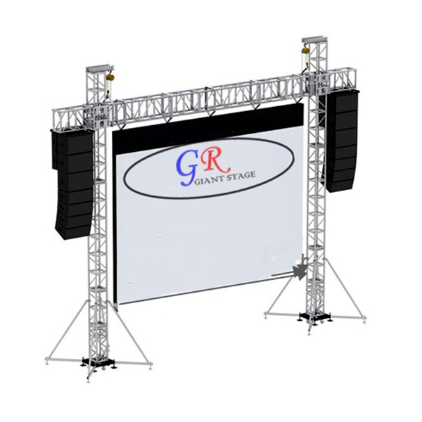 Outdoor Dj Sound System Portable Stage Aluminum Truss For Speaker Lighting Stan