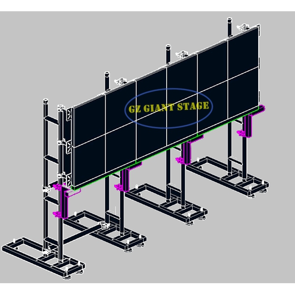 Truss Video Wall LCD Monitor LED Screen Ground Support Stand On Sale