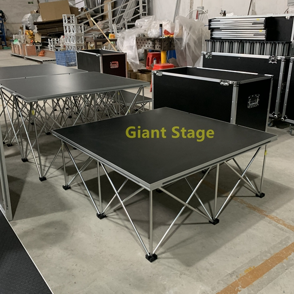 1m x 1m mobile folding stage platform