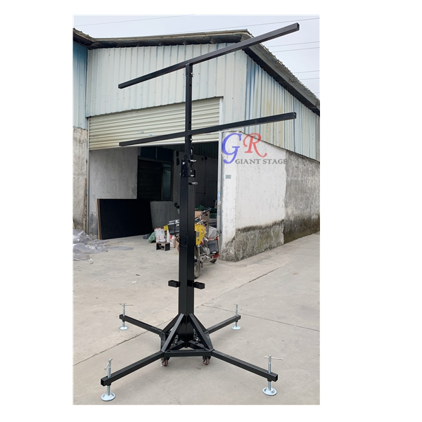 20ft Heavy Duty Tower Lifter Crank Lighting DJ Concert Stand With Outriggers