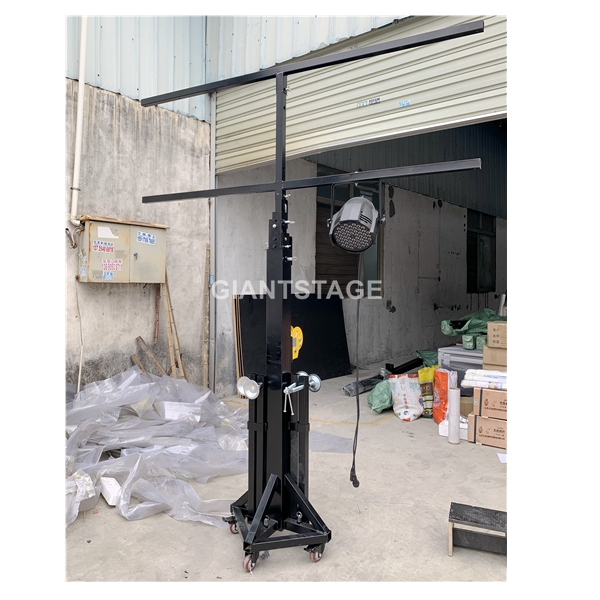Lift tower for stage lighting crank stand for truss and stage light