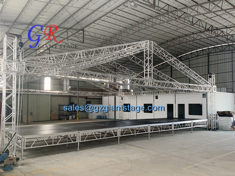 Guangzhou Giant Stage Aluminum Truss Stage Roof System For Sale