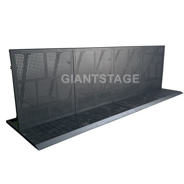 Black Barricades 1200x1000x1200 Concert Barriers Crowd control barriers